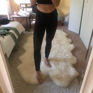 Kyodan Black Mesh Workout Leggings